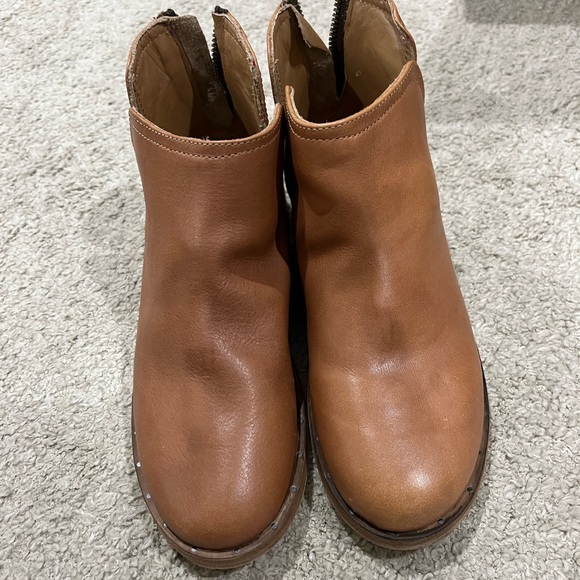 New Beek Leather Falcon Ankle Booties Cognac Brown - Picture 9 of 12